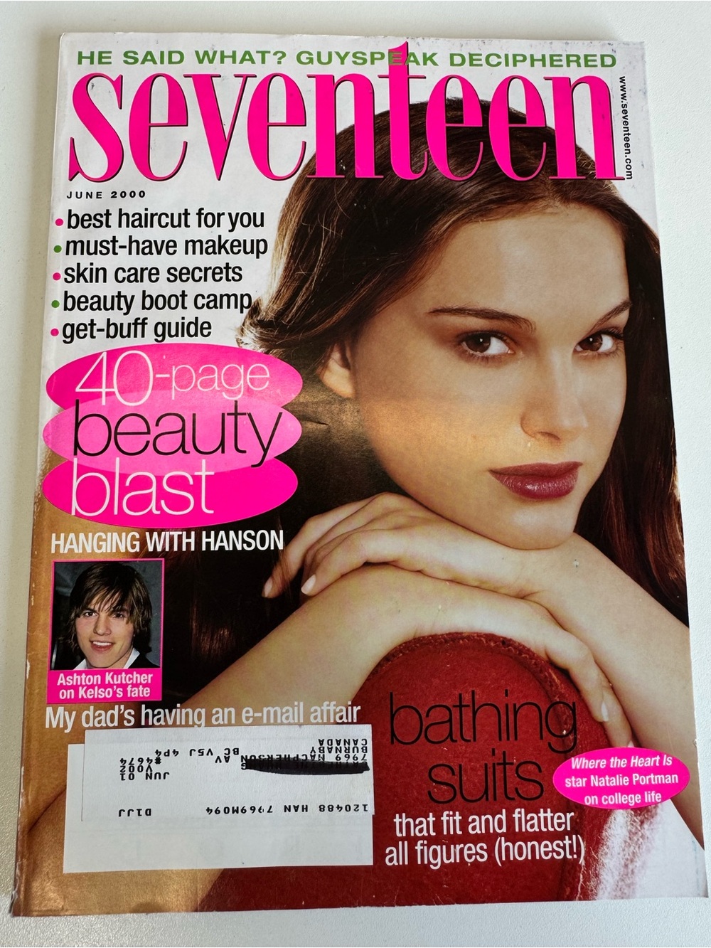 Seventeen 17 Teen Magazine June 2000 Natalie Portman